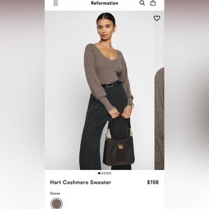 Reformation Hart cashmere sweater, XS